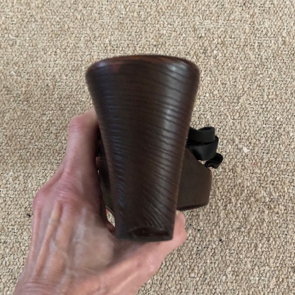 Mossimo Black Strappy Slip-on Wedges , Size 7 - Picture 7 of 8